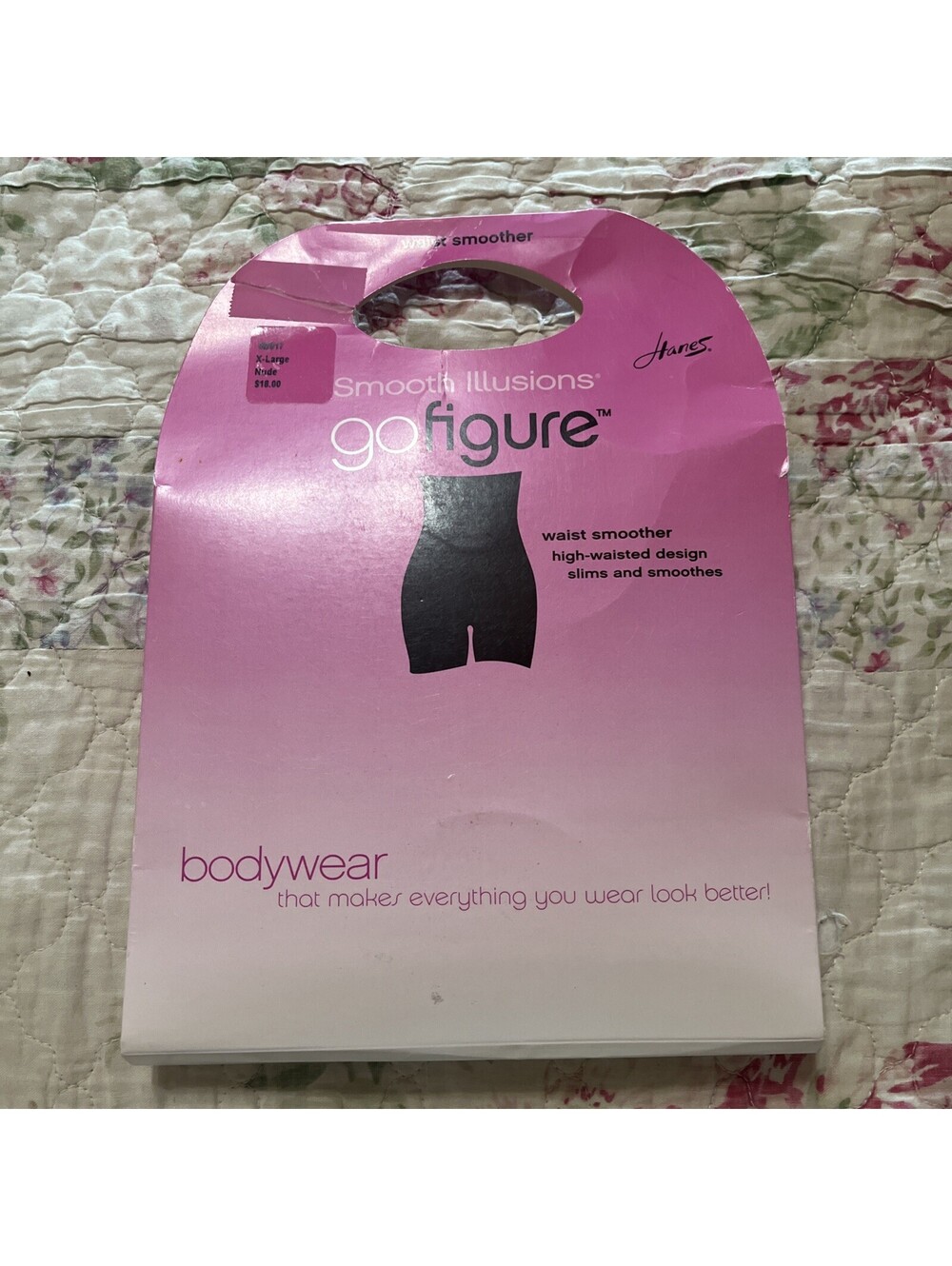 Vintage 2006 Hanes Smooth Illusions Go Figure Waist Smoother XL Nude NOS